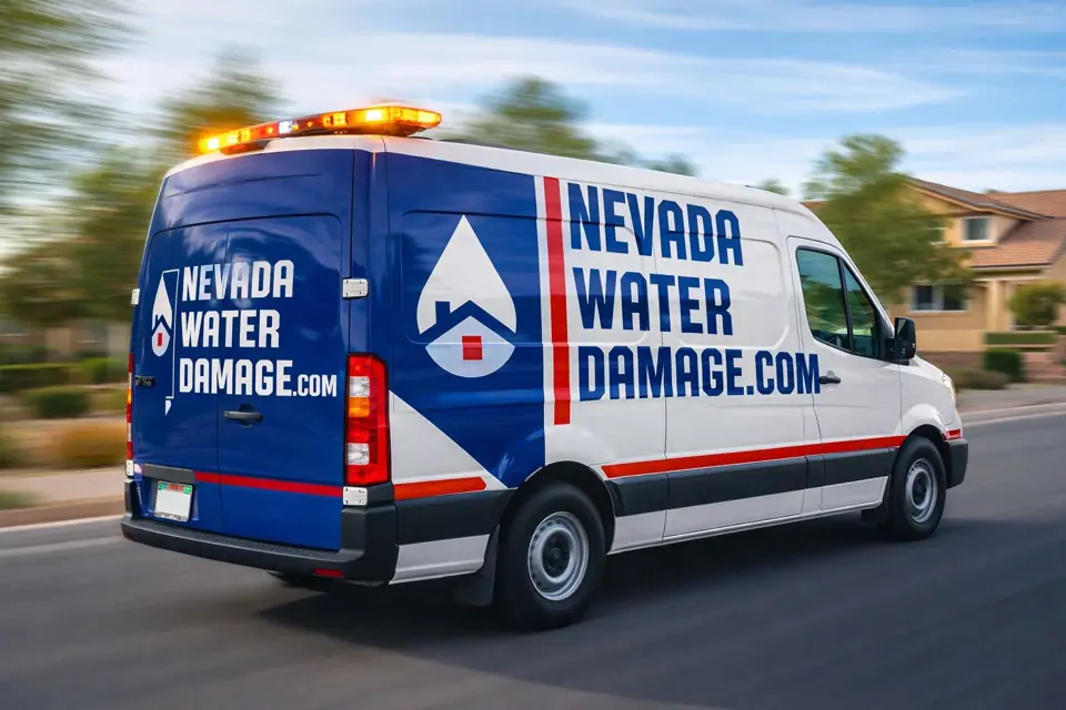 Nevada Water Damage van wrap design